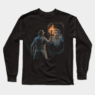 Archaeologist Discovers Galactic Smuggler in Frozen in Carbonite - Funny Long Sleeve T-Shirt