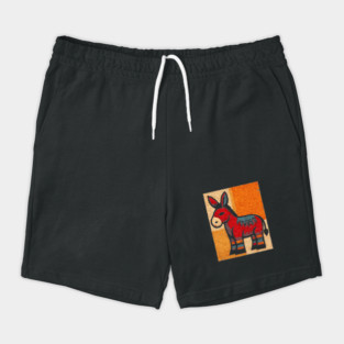 Stubbornly Cute - Folk Art Donkey Shorts