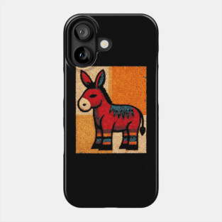 Stubbornly Cute - Folk Art Donkey Phone Case