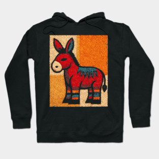 Stubbornly Cute - Folk Art Donkey Hoodie