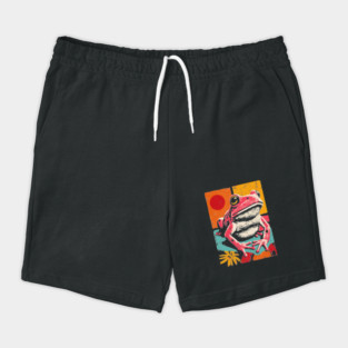 Psychedelic Frog - Pop Art Amphibian Shorts