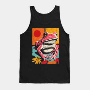 Psychedelic Frog - Pop Art Amphibian Tank Top