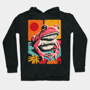 Psychedelic Frog - Pop Art Amphibian Hoodie
