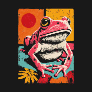 Psychedelic Frog - Pop Art Amphibian T-Shirt