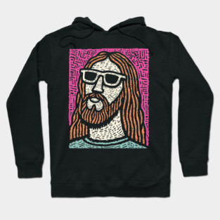 Psychedelic Savior - Retro Pop Art Jesus Hoodie