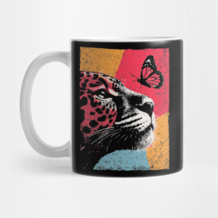 Jungle Serenity - Jaguar and Butterfly Mug