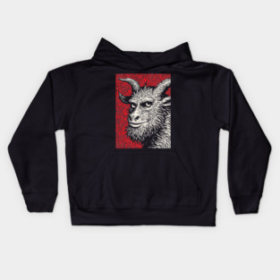 Krampusnacht - Folk Art Krampus Kids Hoodie