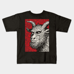 Krampusnacht - Folk Art Krampus Kids T-Shirt