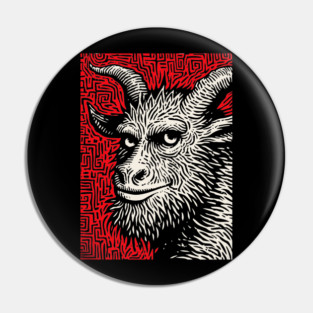 Krampusnacht - Folk Art Krampus Pin