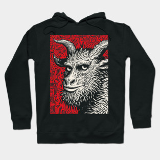 Krampusnacht - Folk Art Krampus Hoodie