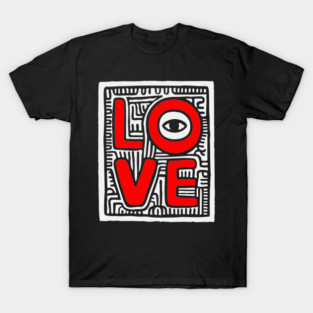 LOVE - Bold Pop Art Graphic T-Shirt