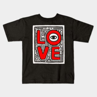 LOVE - Bold Pop Art Graphic Kids T-Shirt