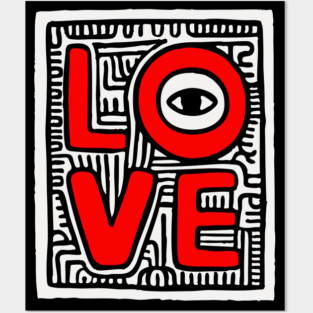 LOVE - Bold Pop Art Graphic Posters and Art