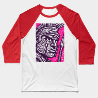 Roman Centurion - Graphic Novel Portrait Baseball T-Shirt