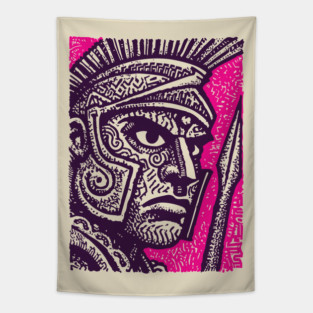 Roman Centurion - Graphic Novel Portrait Tapestry