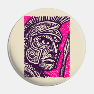 Roman Centurion - Graphic Novel Portrait Pin