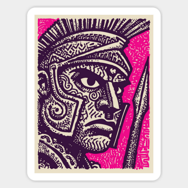 Roman Centurion - Graphic Novel Portrait Magnet by TuncGK