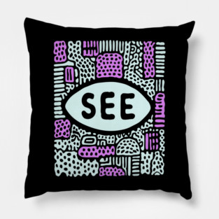 Cosmic Perception - Abstract All-Seeing Eye Pillow