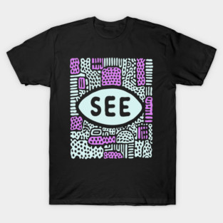 Cosmic Perception - Abstract All-Seeing Eye T-Shirt