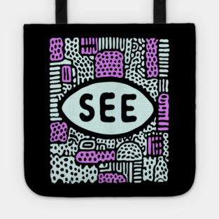 Cosmic Perception - Abstract All-Seeing Eye Tote