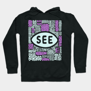 Cosmic Perception - Abstract All-Seeing Eye Hoodie