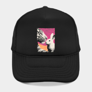 The Unlikely Pair - Tiger and Rabbit Hat