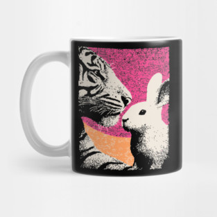 The Unlikely Pair - Tiger and Rabbit Mug