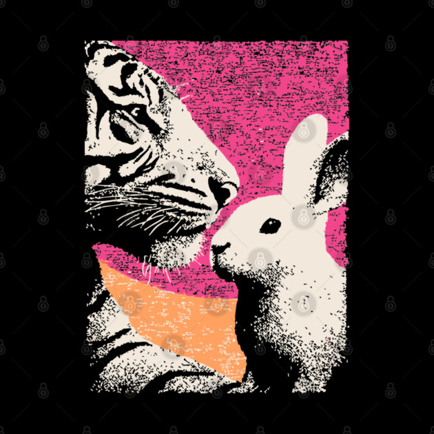 The Unlikely Pair - Tiger and Rabbit by TuncGK