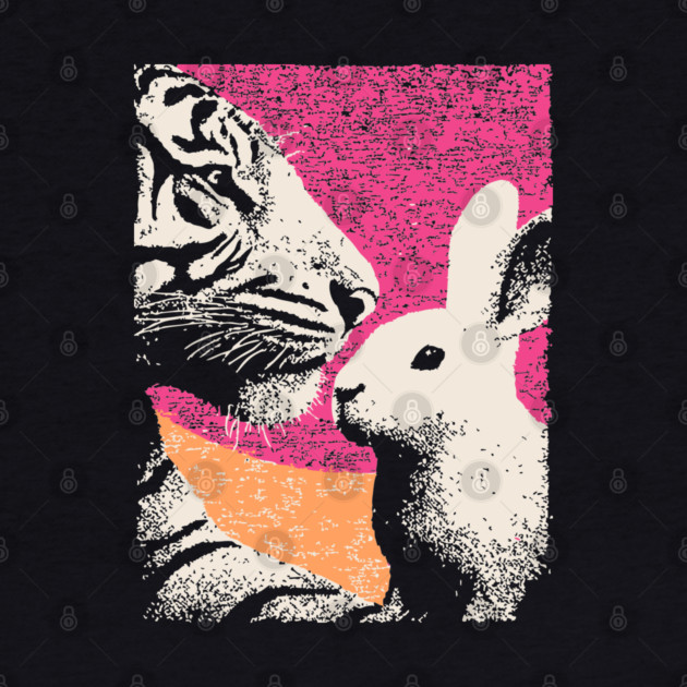 The Unlikely Pair - Tiger and Rabbit by TuncGK