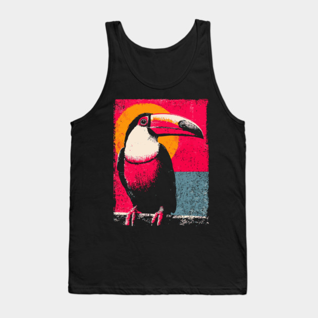 Tropical Toucan - Retro Pop Art Tank Top by TuncGK