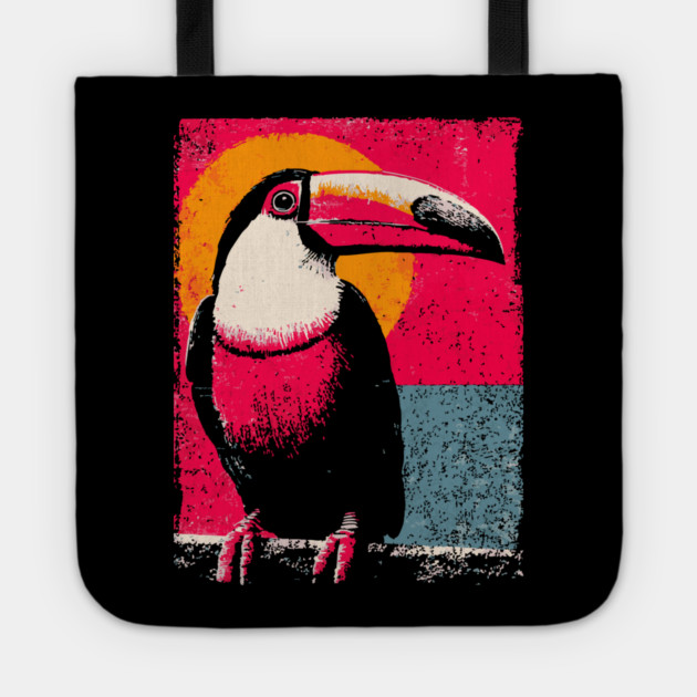 Tropical Toucan - Retro Pop Art Tote by TuncGK