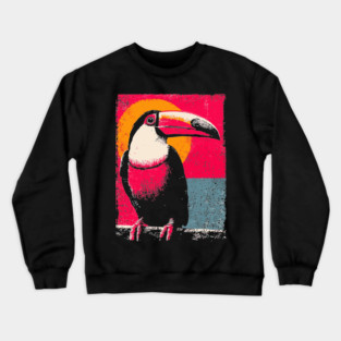 Tropical Toucan - Retro Pop Art Crewneck Sweatshirt
