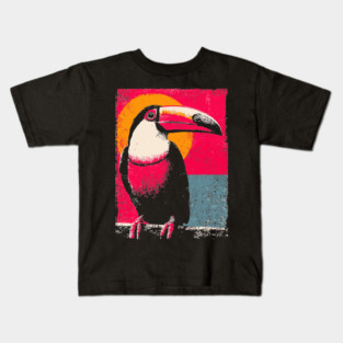 Tropical Toucan - Retro Pop Art Kids T-Shirt