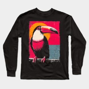 Tropical Toucan - Retro Pop Art Long Sleeve T-Shirt