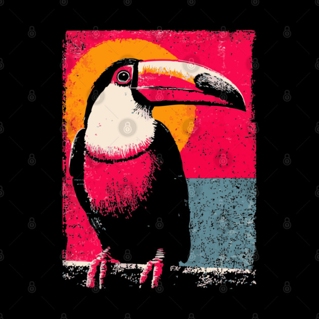 Tropical Toucan - Retro Pop Art by TuncGK