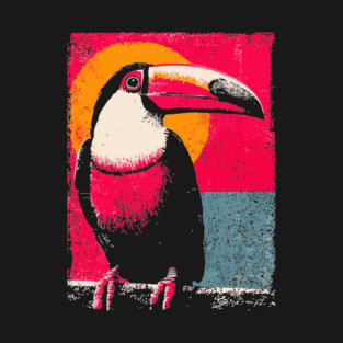 Tropical Toucan - Retro Pop Art T-Shirt