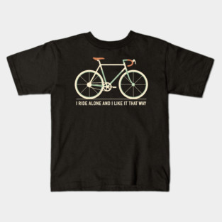 Funny Introvert Cycling Humor Kids T-Shirt