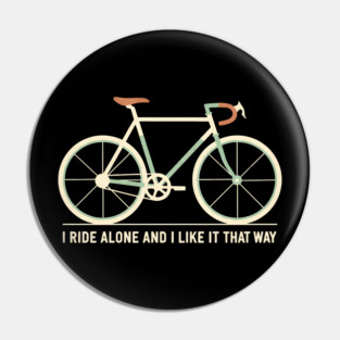 Funny Introvert Cycling Humor Pin