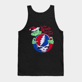Grinch Stole Your Face Grateful Dead Mashup Tank Top