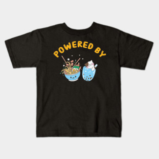 Powered by RAMEN and Cat Kids T-Shirt