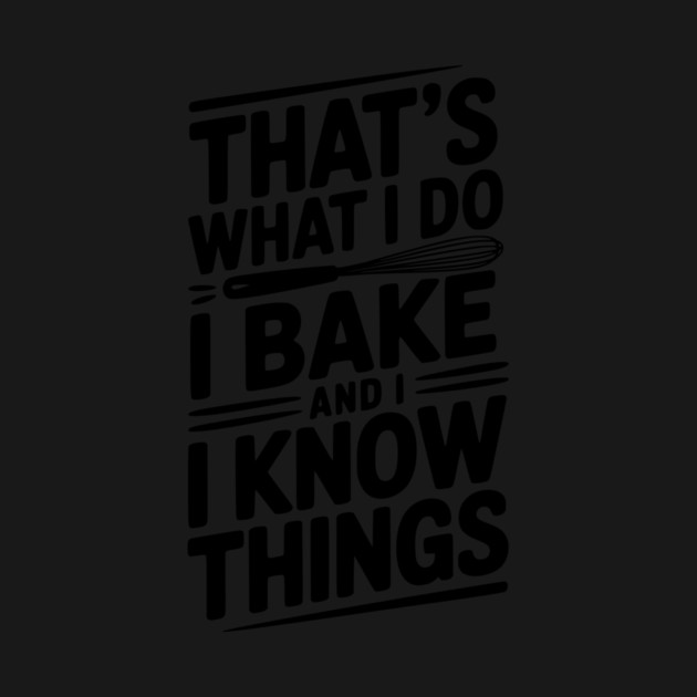 That’s What I Do I Bake and I Know Things by Frank Ring