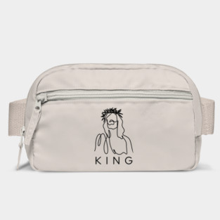 Jesus Is King – Faith Over Fear Christian Graphic Tee Bag