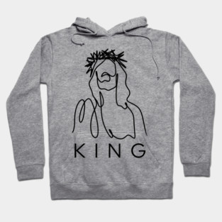 Jesus Is King – Faith Over Fear Christian Graphic Tee Hoodie