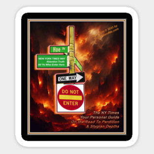 HOE AVENUE (aka New York Times Way) at 165th St in the Bronx, NY Sticker