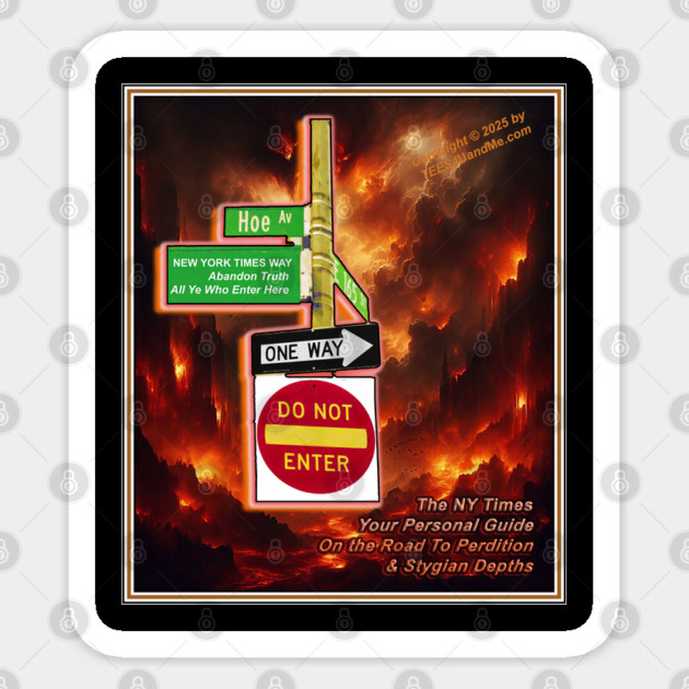 HOE AVENUE (aka New York Times Way) at 165th St in the Bronx, NY Sticker by Erik's Store