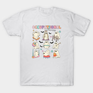 Occupational Therapy Halloween,OT Ghost, OT Halloween, Occupational Therapist, Cute Spooky OT Squad, Ota Halloween T-Shirt