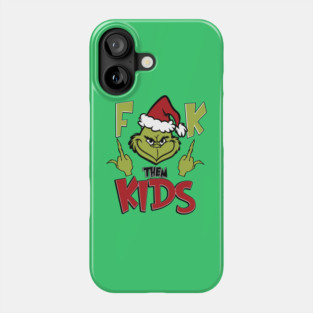 Grinch Then Kids Phone Case