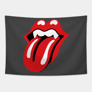 Rolling Stone Lips Dracula Tapestry