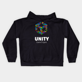 Unity Game Engine Kids Hoodie