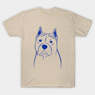 American Staffordshire Terrier (Beige and Blue) T-Shirt